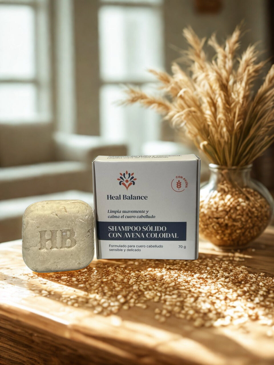 Shampoo Sólido con Avena Coloidal